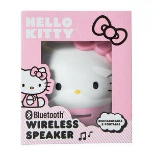 Sanrio Hello Kitty Bluetooth Pink Portable Rechargeable Wireless Speaker NIB